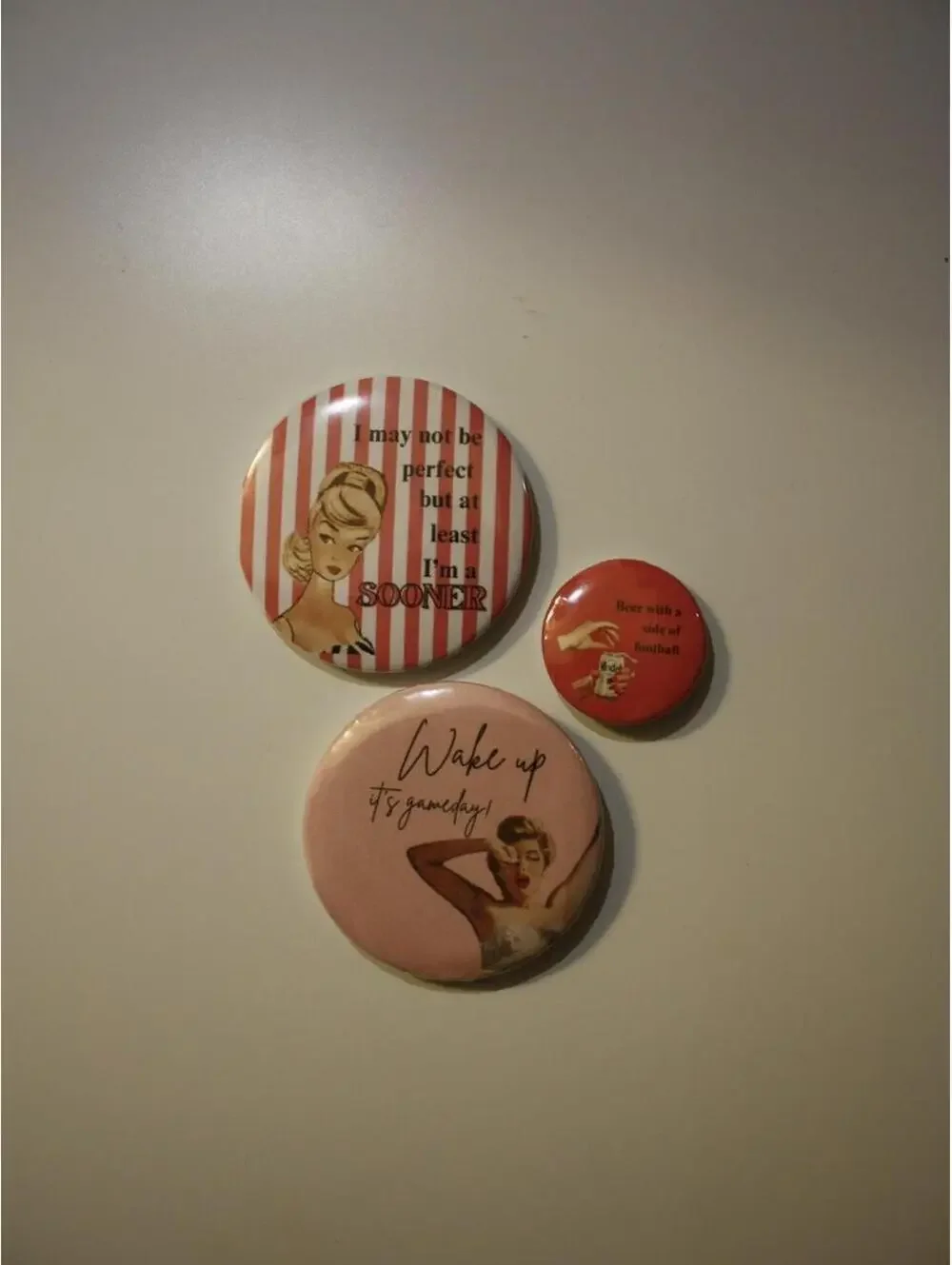 game day buttons